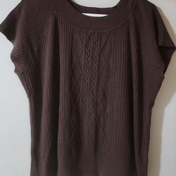 18/20 WOMANS DRESSBARN SHORT SLEEVE SWEATER TOP