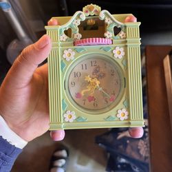 VINTAGE blue POLLY POCKET Funtime clock - working order
