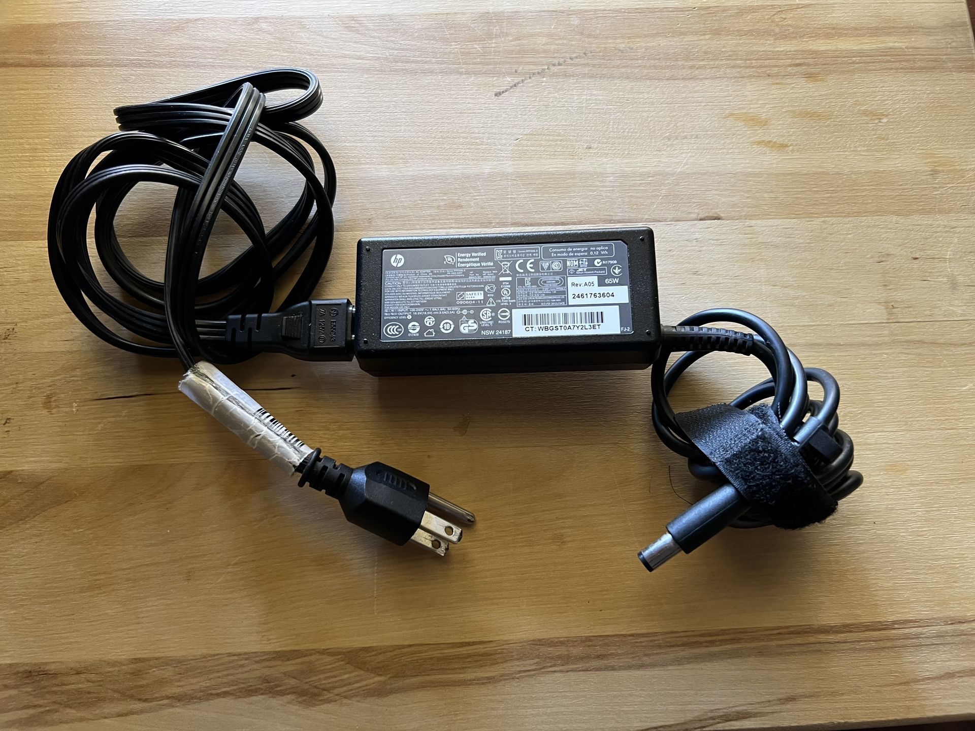 HP Laptop Computer Charger Cable, 65 W