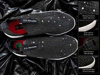 U.S. Polo Assn. Rhinestone Slip-On Sneakers – Size 7.5