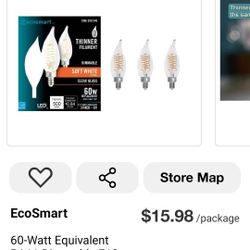 EcoSmart  60-Watt Equivalent BA 11 Dimmable 