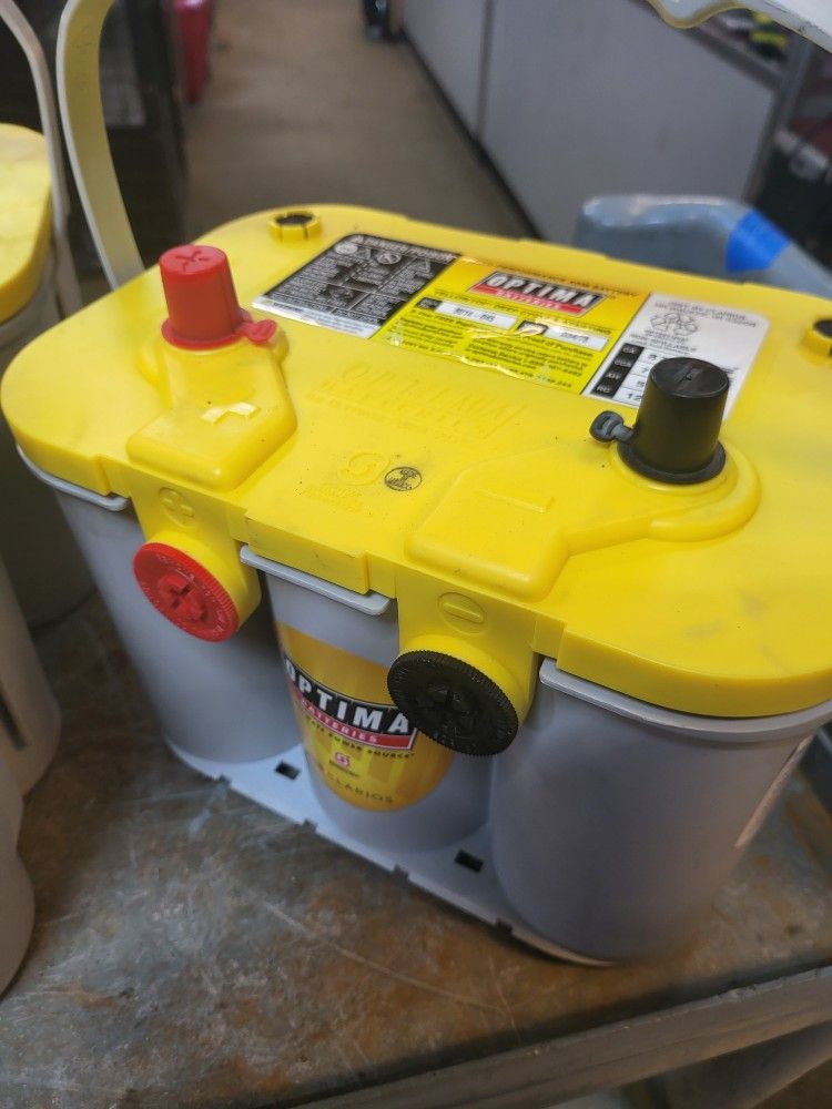 Optima 8014-045 34/78 D750U YELLOW Top Deep Cycle 750CCA car battery