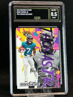 2024 Rookies & Stars 💥 Brian Thomas Jr 💥 Rookie Exclusive GMA 8.5 NM-MT+ 💎 - Jacksonville Jaguars