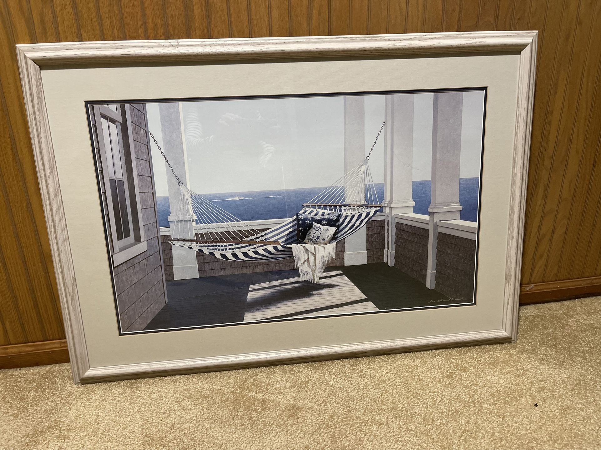 Beach Print - Perfect For Beach House Decorating - 38x27 - Framed