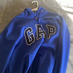 Gap zip up hoodie men’s blue size L