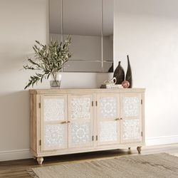 Adele White Accent Cabinet