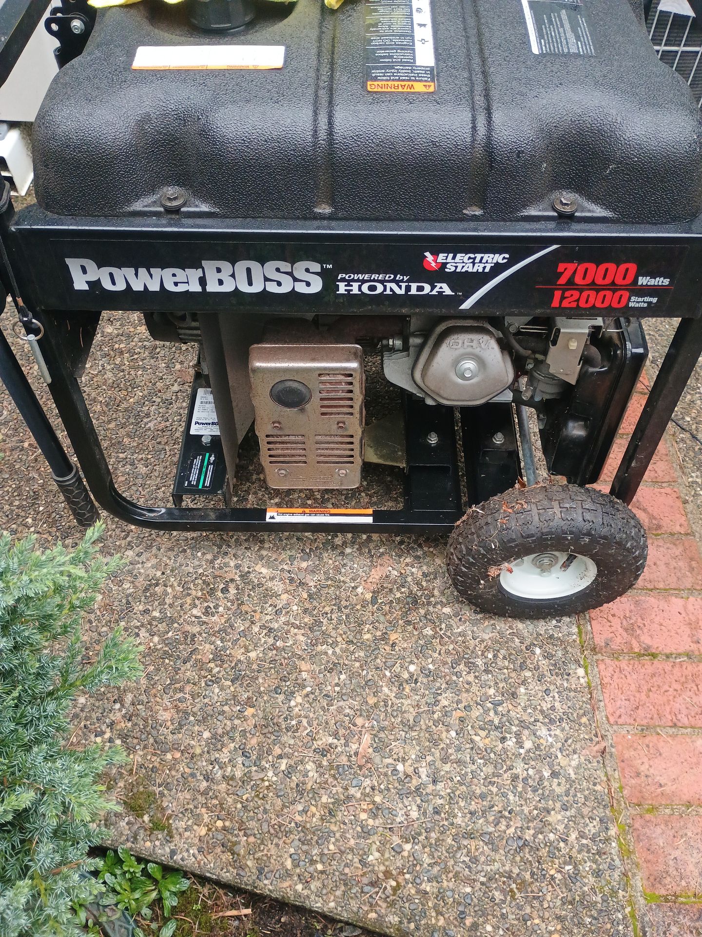 Power Boss generator 7,000 watts, 12,000 starting watts