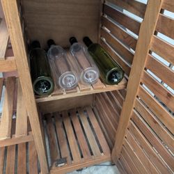 Wooden Wine Shelf/Cabinet