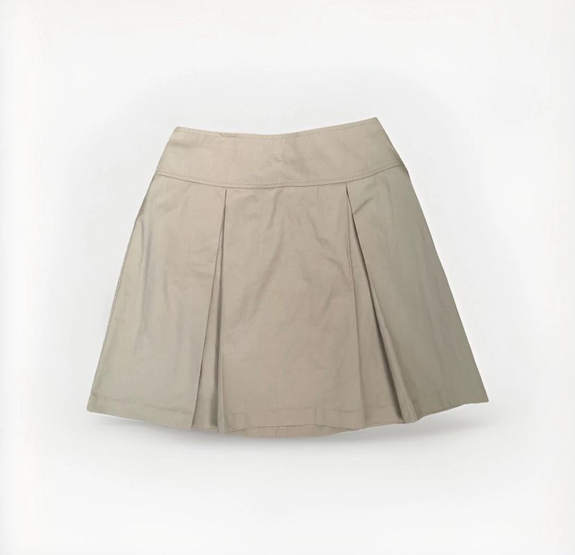 ✨New✨ Normans Beige Skort Pleated Skort Uniform 12 1/2 Half Size Girl Large