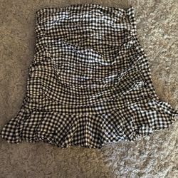 Black & White Squared Skirt