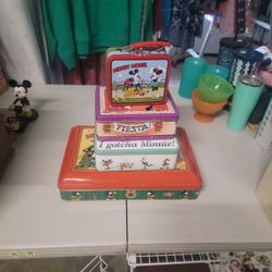 Vintage Mickey Lunch Boxes And Tins