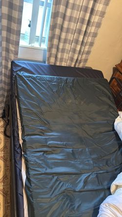 In home electric hospital bed with remote and rails