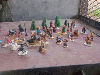 Christmas village figurines