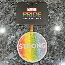 Disney Parks Pride Collection Marvel “Strong” Ceramic Ornament.  Brand New 