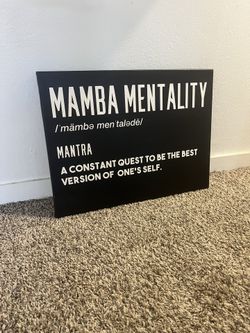 Mamba Mentality Canvas Art