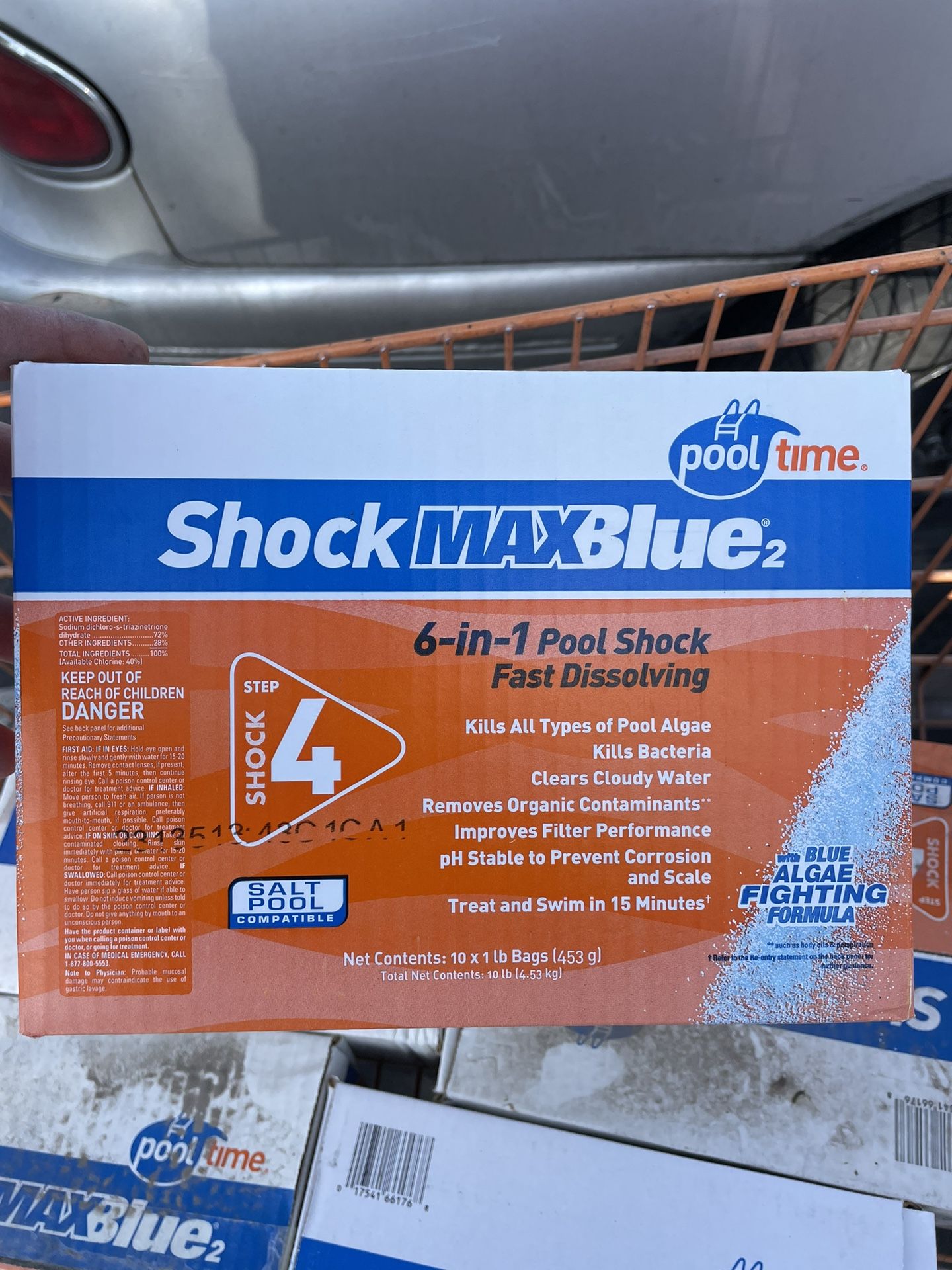 Pool Time 6 N 1 Max Blue Shock 10 Pack