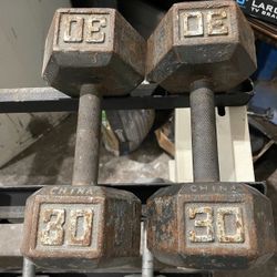 30 Lbs Dumbbells 