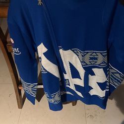 Dodgers Zipper Hoodie Blue By Klew L