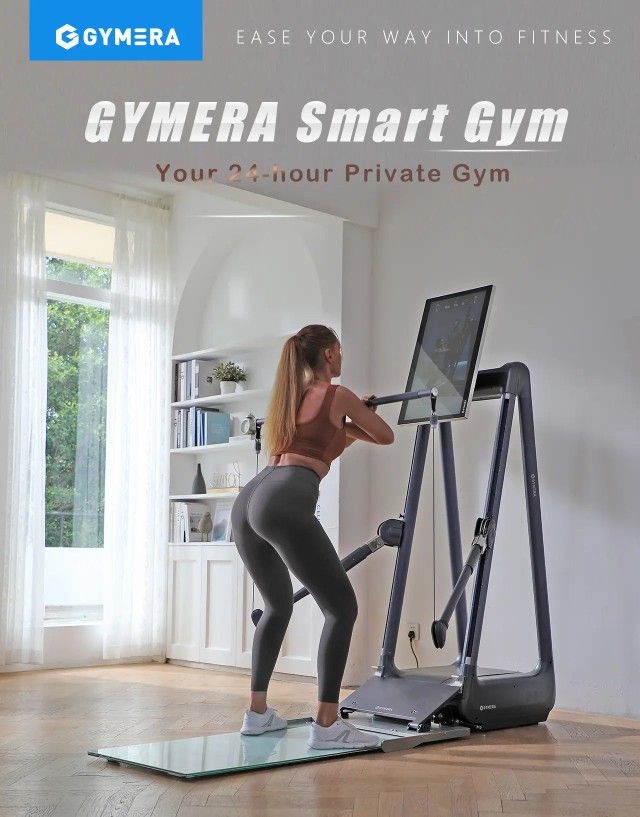 SMART AI HOME GYM! GYMERA MOVEABLE WITH ROWING MACHINE & PREMIUM FREE LIFETIME MEMBERSHIP!