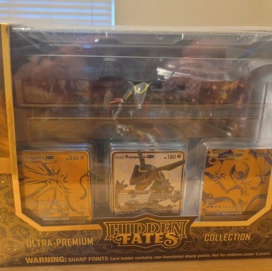 Pokemon Hidden Fates Rayquaza Statue Premium Box