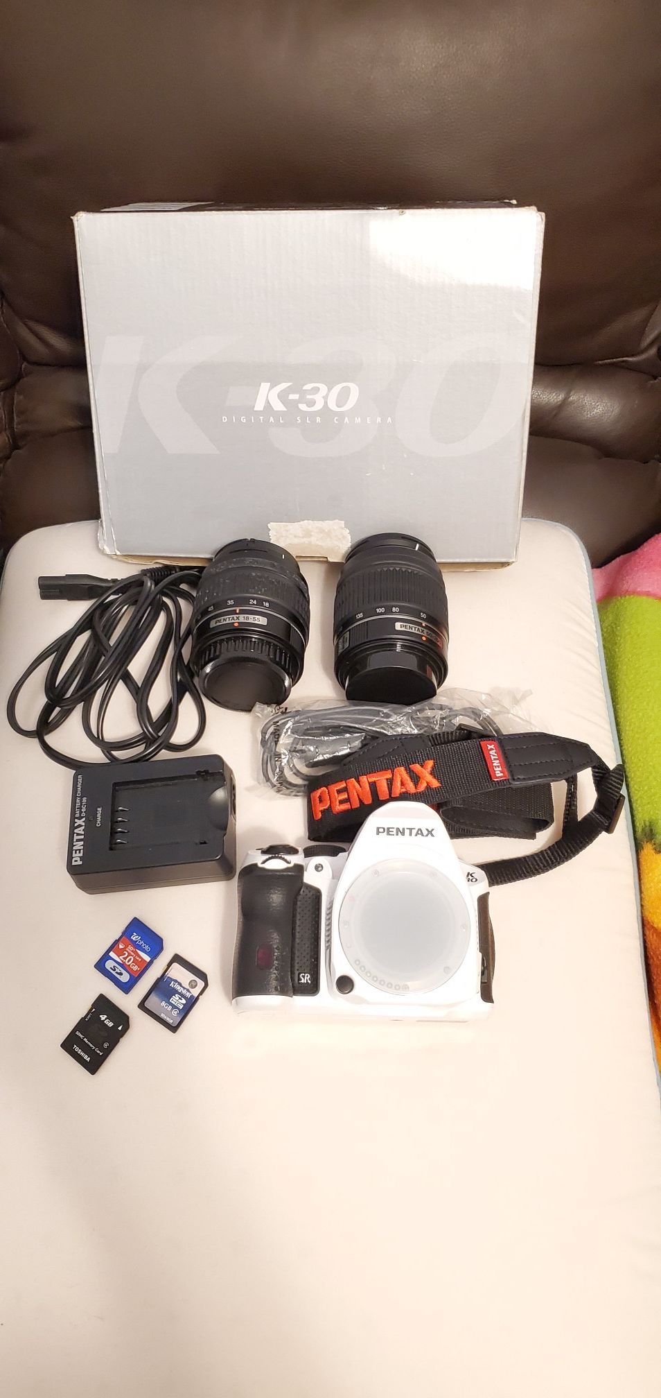 PENTAX K-30 Digital SLR camera WHITE KIT