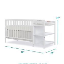 Crib with Changing Table