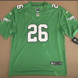 Kelly Green Stitched XL Eagles Barkley Jersey