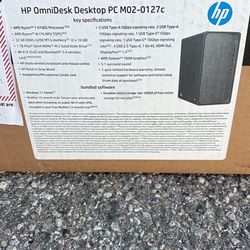 HP OmniDesk Desktop PC M02-0127c – Ryzen 7 8700G, 32GB RAM, 1TB SSD, Radeon 780M – Nuevo