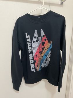 Mens Star Wars Millennium Falcon Black Sweater Medium