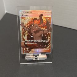 Trainer Kiawe Full Art Pokemon Card 