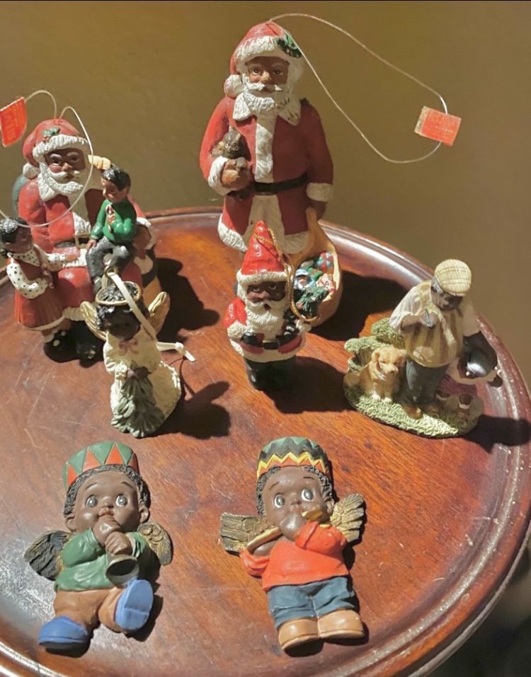 Vtg African American Christmas Ornaments 1(contact info removed) Era