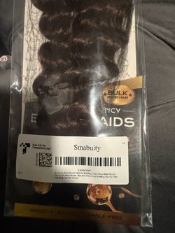 New 100% Human Hair Deep Wave Bulk Hair 18” Brown #4