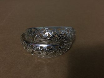 Silver tone earrings