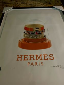 Original: Limited Edition Hermès Paris Framed Wall Art #202/1500 – Signed Fairchild Paris