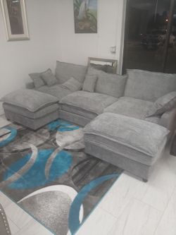 Grey sectional