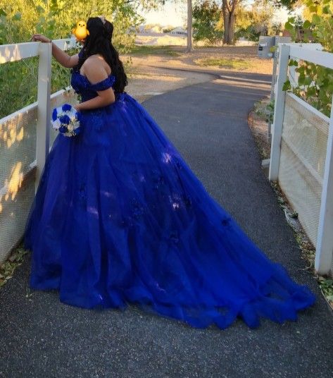 Royal Blue QuinceaƱera Dress