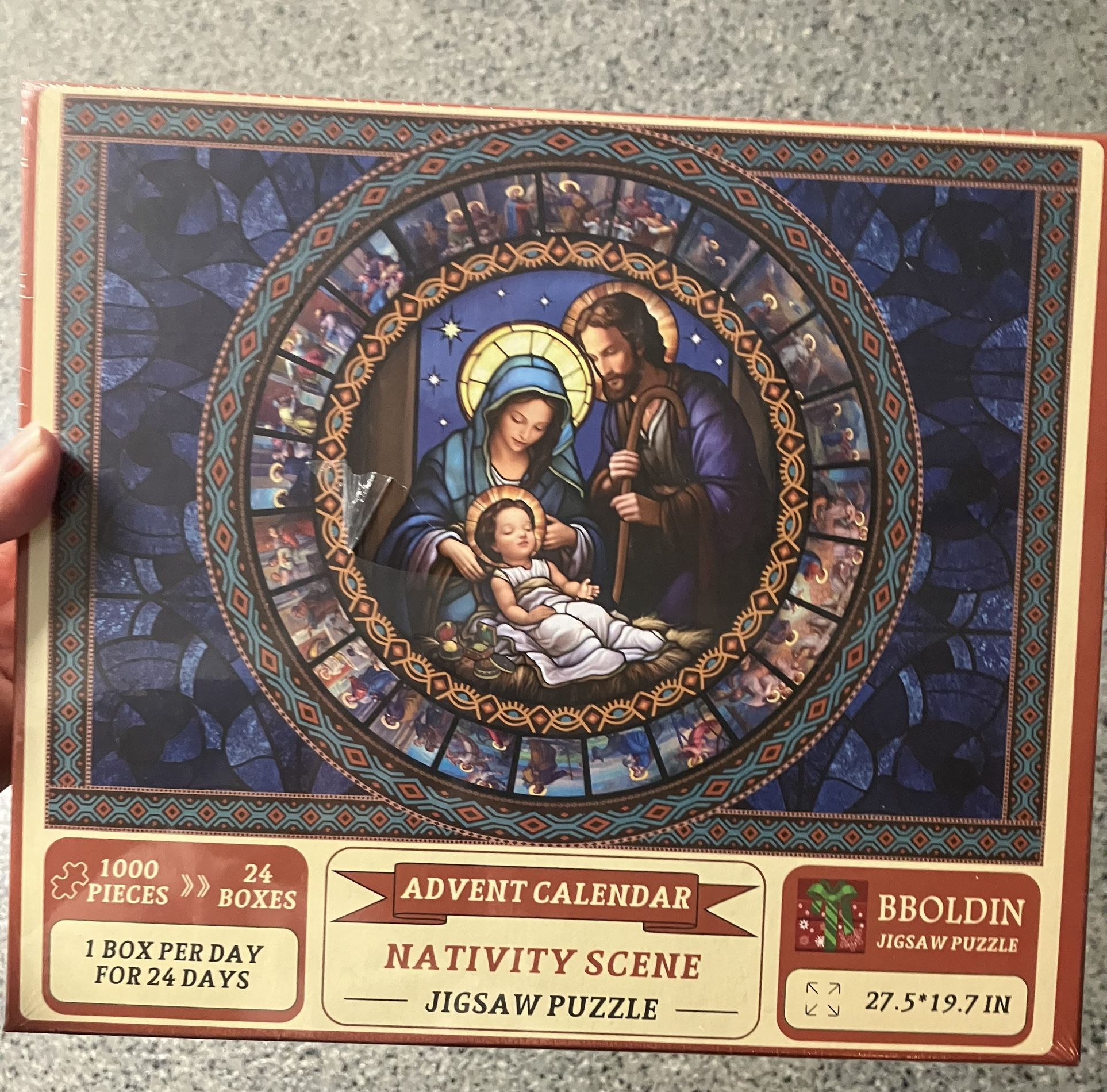Nativity Scene Advent Calendar Puzzle New 