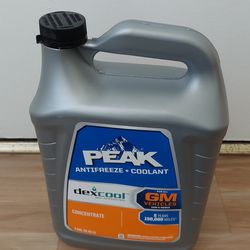 PEAK Antifreeze + Coolant. Half full