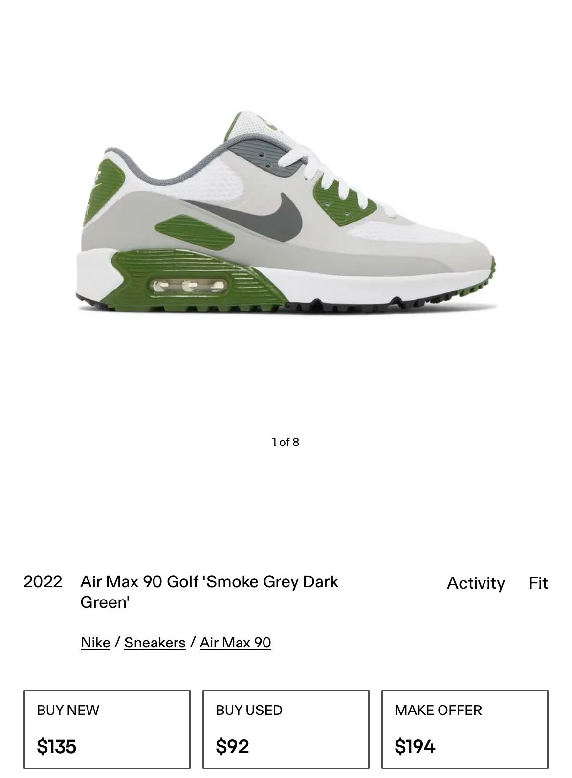 Air Max 90 Golf 'Smoke Grey Dark Green'