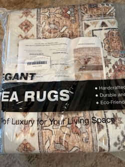 New!✨ 8x10 Vintage boho farmhouse Washable Area Rug