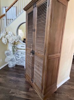 Restoration Hardware Shutter Double-Door Cabinet