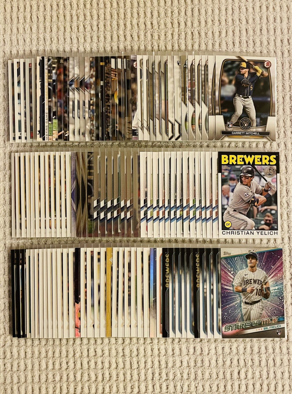 Milwaukee Brewers 110 Card Baseball Lot!