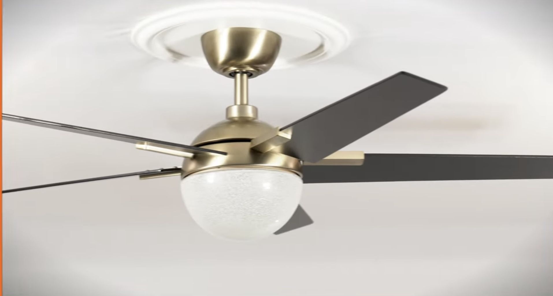 New 52 in. Indoor Champagne Bronze Fan with Adjustable White Integrated LED with Remote 