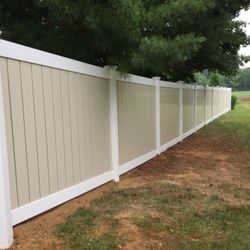 Two Tone Vinyl Fence