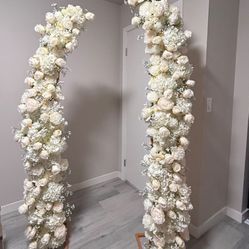 Wedding Flower Half Moon Arches 
