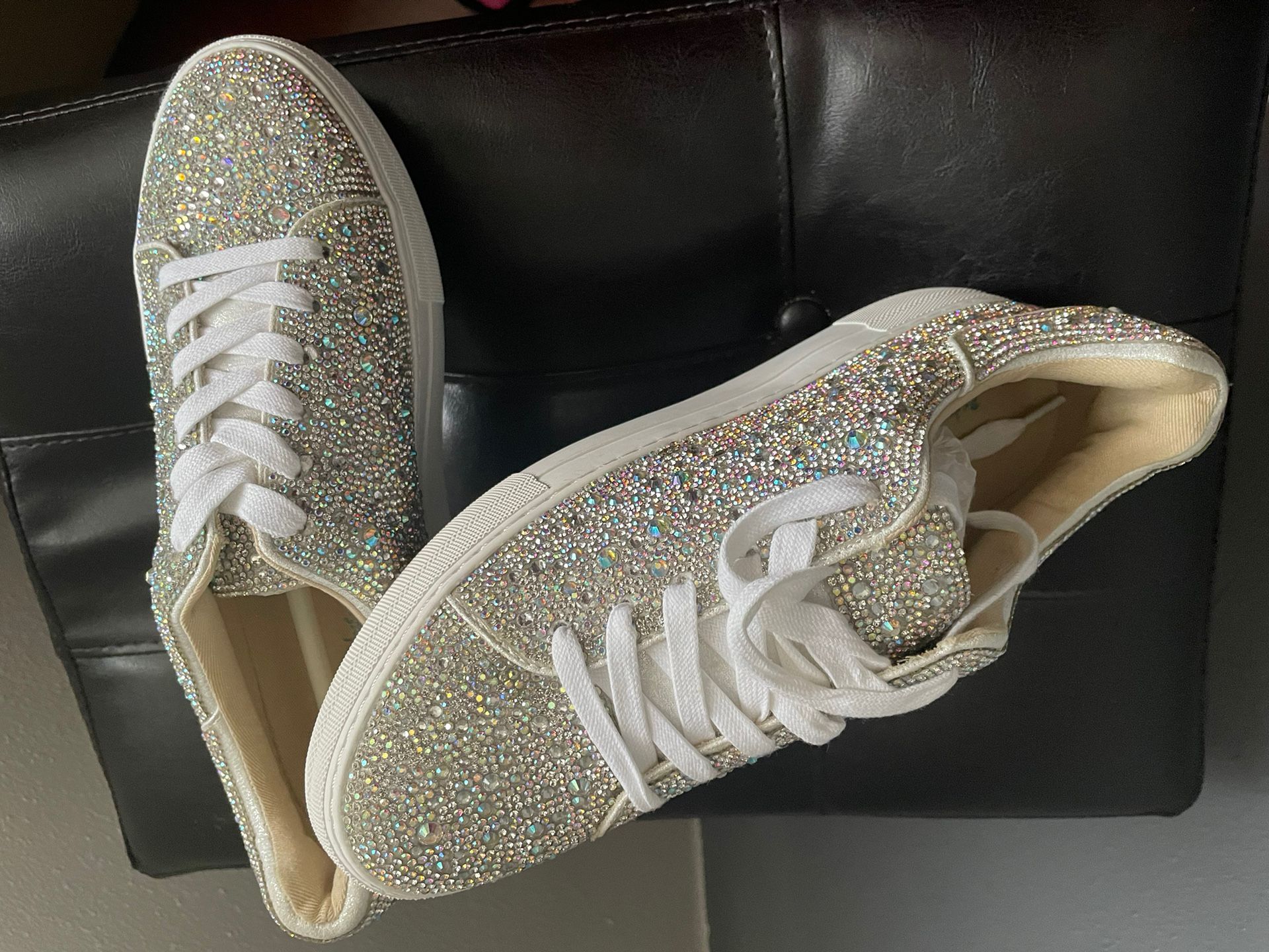 Betsey Johnson Rhinestone Sneakers