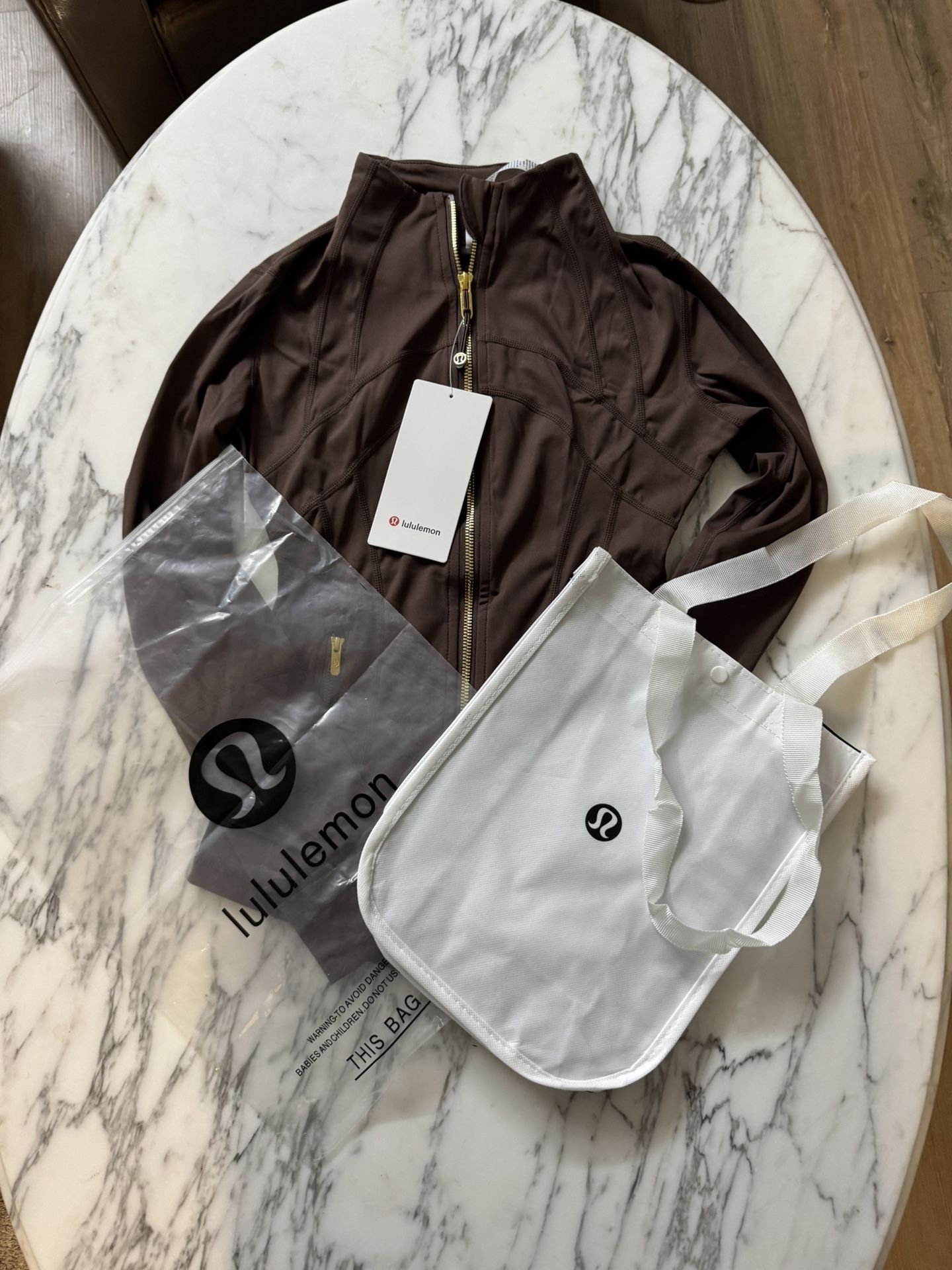 Lululemon Define Jacket (brown With Gold)