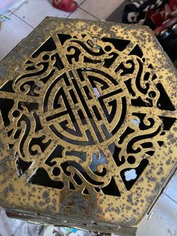 Vintage brass stool