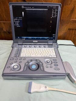 GE Logiq e Portable Ultrasound Machine with Probe
