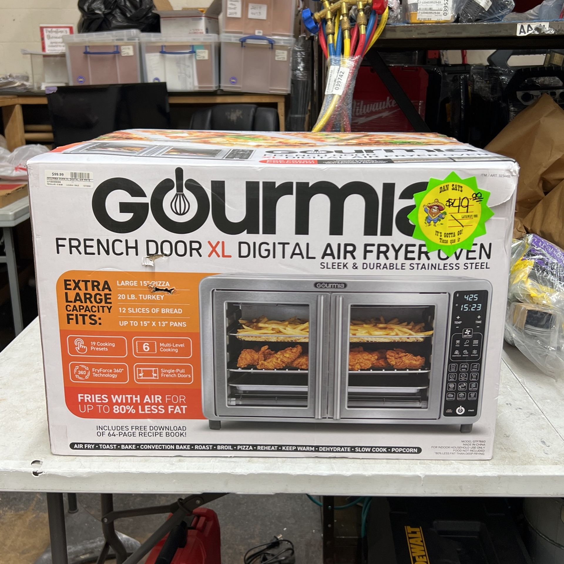 Gourmia French Door XL Digital Air Fryer Oven
